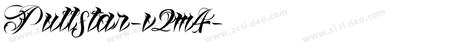 Pullstar-v2m4字体转换