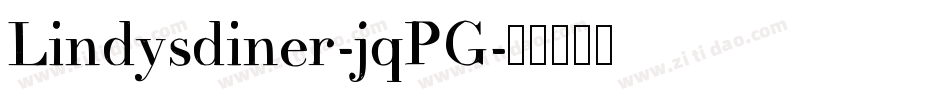 Lindysdiner-jqPG字体转换