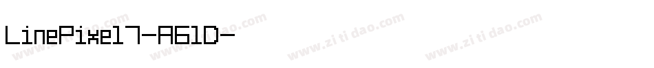LinePixel7-A6lD字体转换