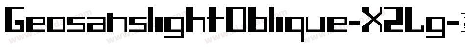 GeosanslightOblique-XZLg字体转换