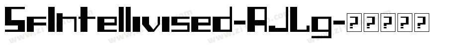 SfIntellivised-AJLg字体转换