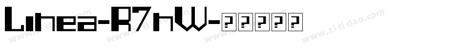 Linea-R7nW字体转换
