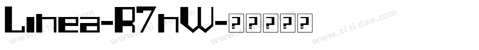 Linea-R7nW字体转换