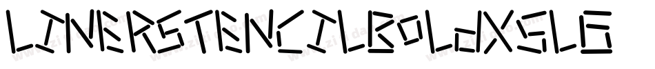 LinerstencilBold-X5LG字体转换