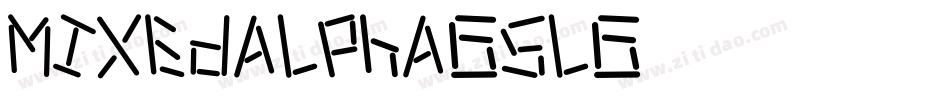 Mixedalpha-G5LG字体转换