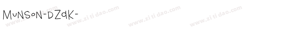Munson-dZaK字体转换