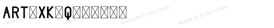 Art-xK7q字体转换