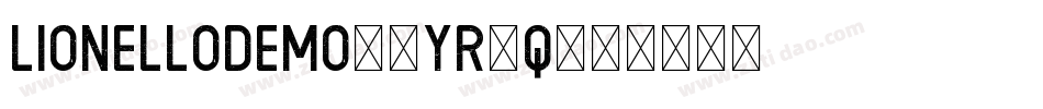 LionelloDemo-6YR7q字体转换