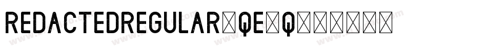RedactedRegular-qE7q字体转换