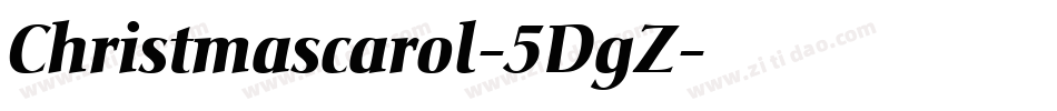 Christmascarol-5DgZ字体转换