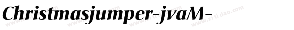 Christmasjumper-jvaM字体转换