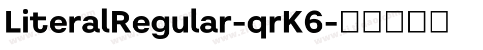 LiteralRegular-qrK6字体转换