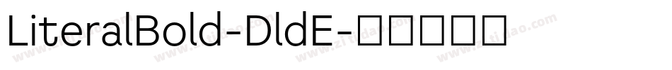 LiteralBold-DldE字体转换