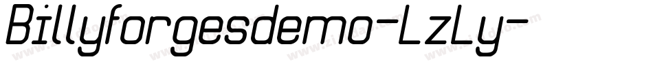 Billyforgesdemo-LzLy字体转换