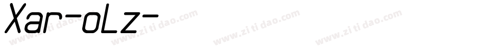 Xar-oLz字体转换