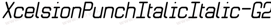 XcelsionPunchItalicItalic-G2lZ字体转换