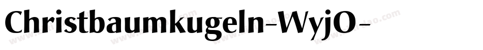 Christbaumkugeln-WyjO字体转换
