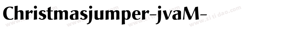 Christmasjumper-jvaM字体转换