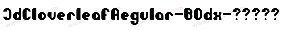 JdCloverleafRegular-BOdx字体转换