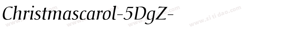 Christmascarol-5DgZ字体转换