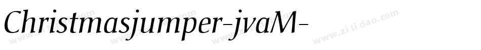 Christmasjumper-jvaM字体转换