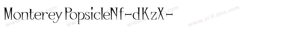 MontereyPopsicleNf-dKzX字体转换
