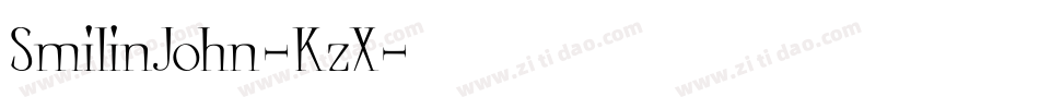 SmilinJohn-KzX字体转换