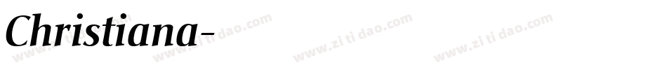 Christiana字体转换