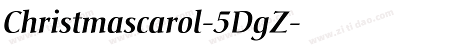 Christmascarol-5DgZ字体转换