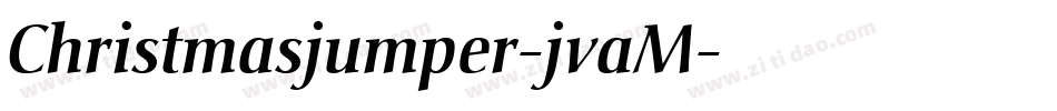 Christmasjumper-jvaM字体转换