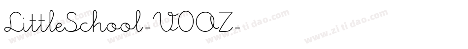 LittleSchool-V0OZ字体转换