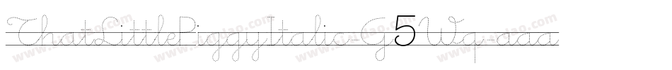 ThatLittlePiggyItalic-G5Wq字体转换