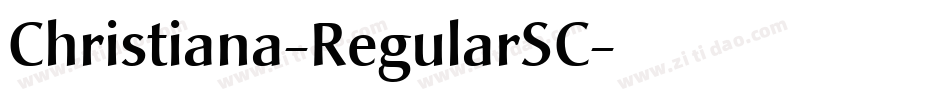 Christiana-RegularSC字体转换