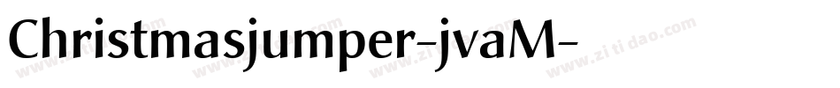Christmasjumper-jvaM字体转换
