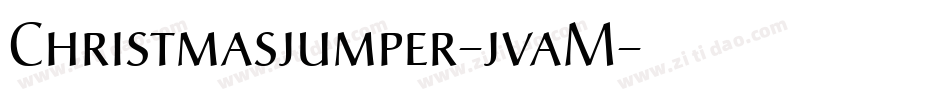 Christmasjumper-jvaM字体转换