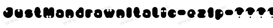 JustMandrawnItalic-ez1p字体转换