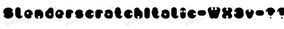 SlenderscratchItalic-WX3v字体转换 SlenderscratchItalic-WX3v字体转换