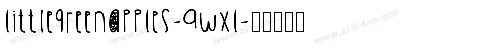 Littlegreenapples-9WxL字体转换