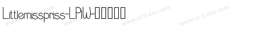 Littlemisspriss-LPlW字体转换
