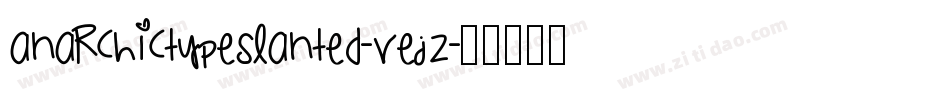 AnarchictypeSlanted-VeJz字体转换