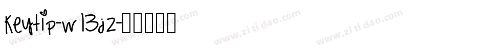 Keytip-w13JZ字体转换