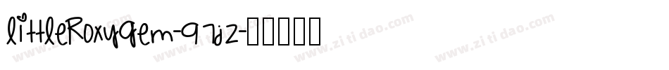 Littleroxygem-97jZ字体转换
