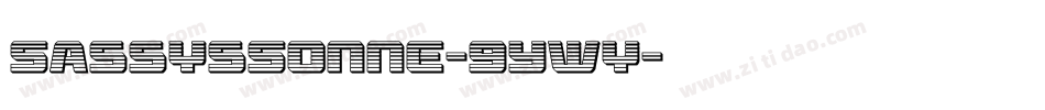 SassysSonne-9Ywy字体转换
