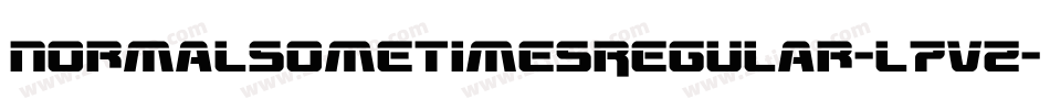 NormalsometimesRegular-l7VZ字体转换