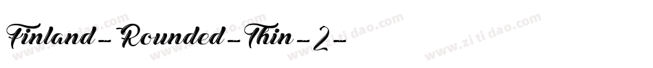 Finland-Rounded-Thin-2字体转换