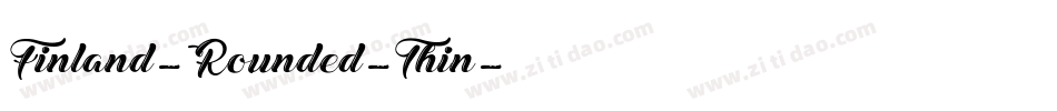 Finland-Rounded-Thin字体转换