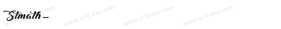 Stmath字体转换