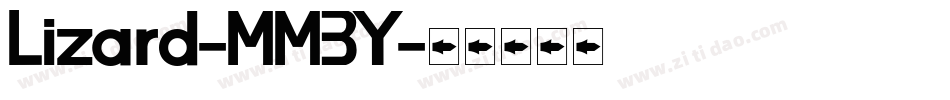 Lizard-MM3Y字体转换