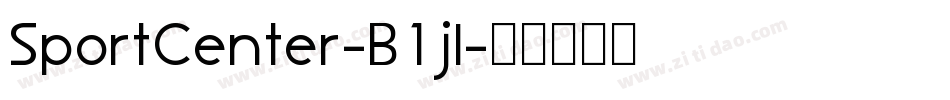 SportCenter-B1jl字体转换