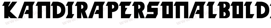 KandiraPersonalBoldItalic-yV2Y字体转换